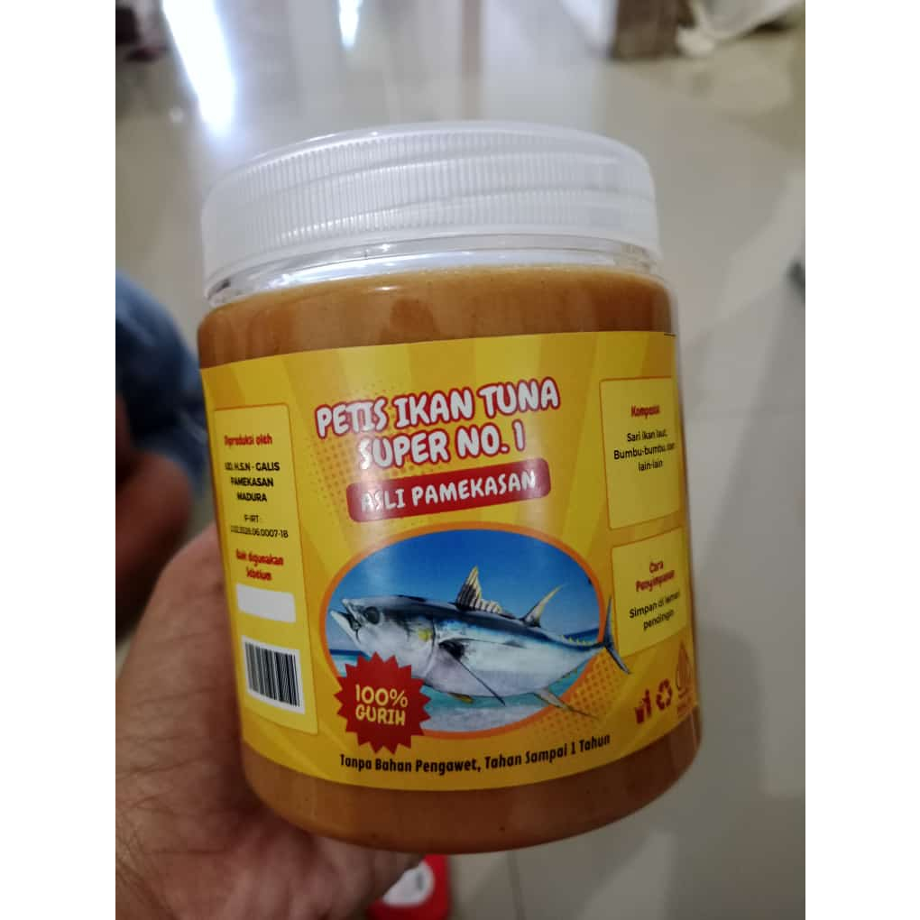 

Kemasan Toples 500gr Petis Ikan Tuna No. 1 Asli Pamekasan