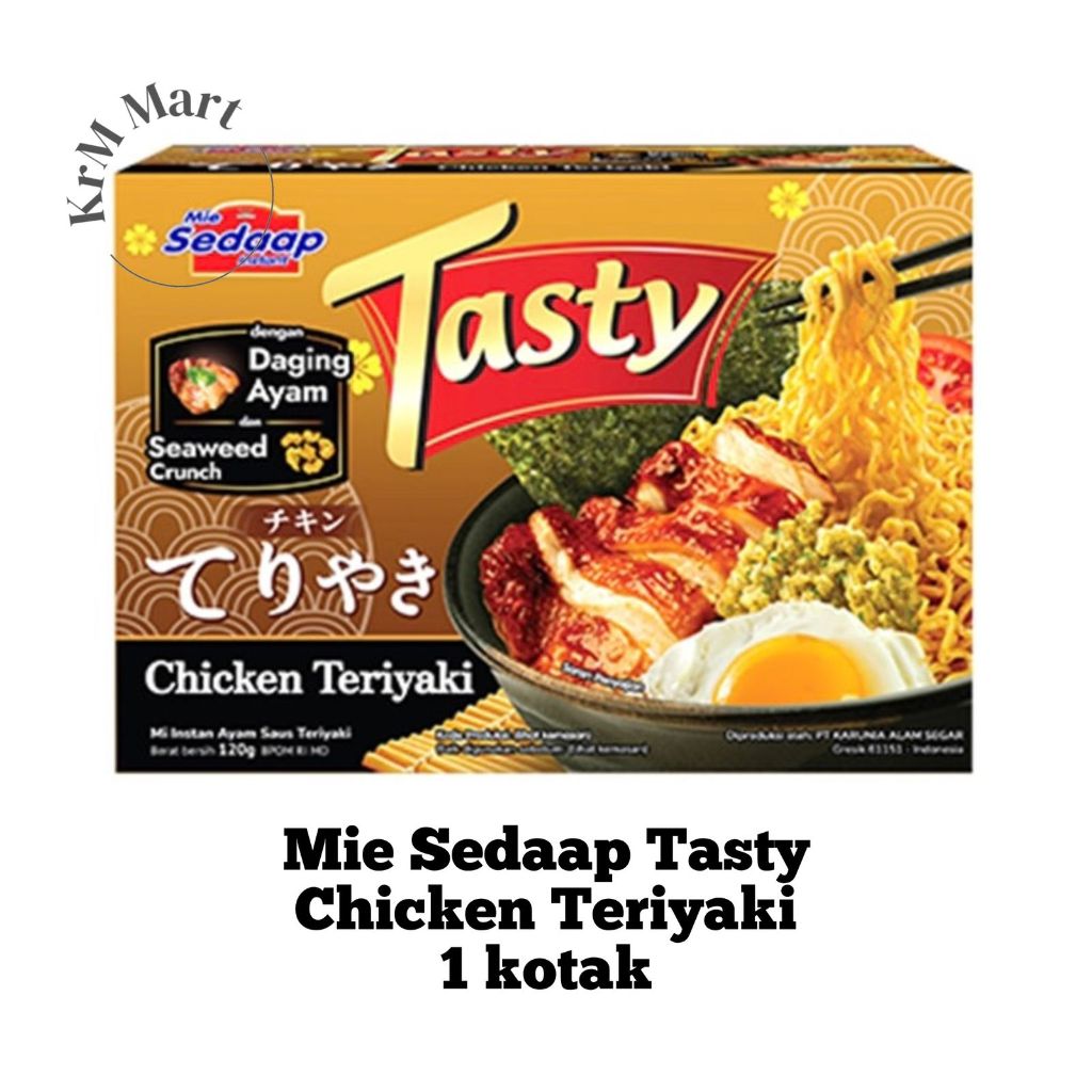 

Tasty Mie Sedaap Chicken Teriyaki 1 kotak mi instan sedap