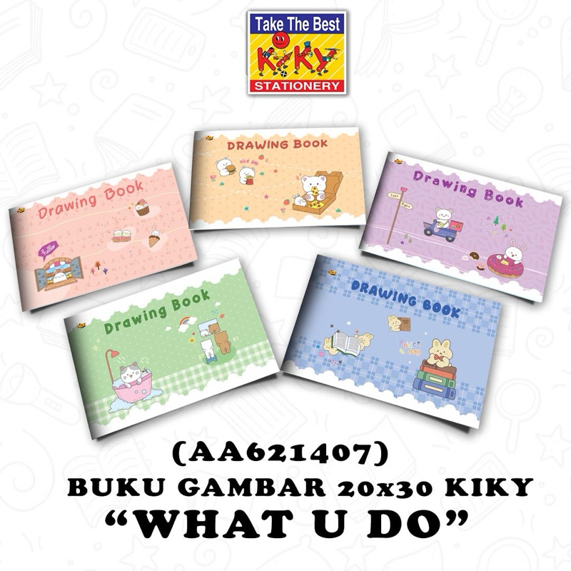 

[PAK] Buku Gambar KIKY A4 / ukuran 20x30 (1 pak isi 5 pcs)