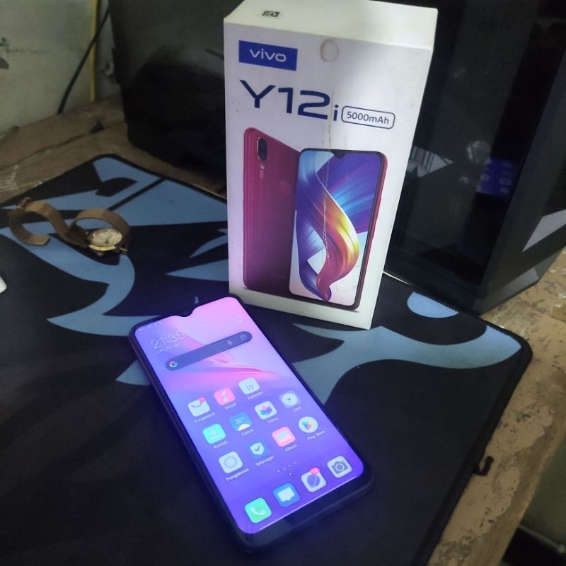 HP Second/Bekas Murah VIVO Y12i 3/32GB Agate RED Fullset