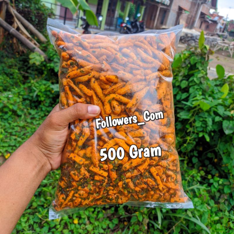 

Basreng Pedas Daun Jeruk | Original Daun Jeruk | Balado 500 Gram