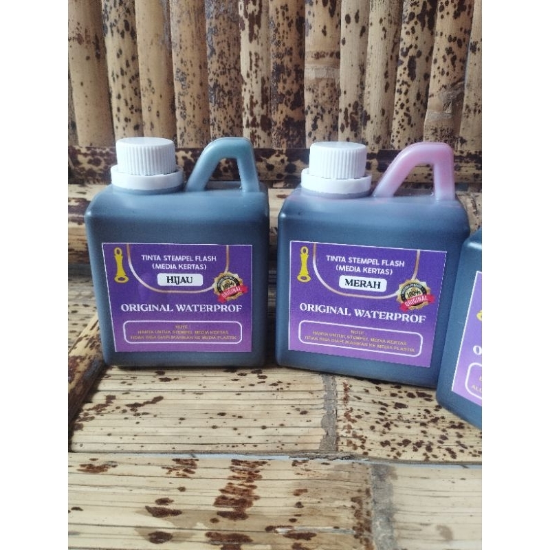 

tinta stempel flash original waterprof khusus media kertas kemasan 500mili