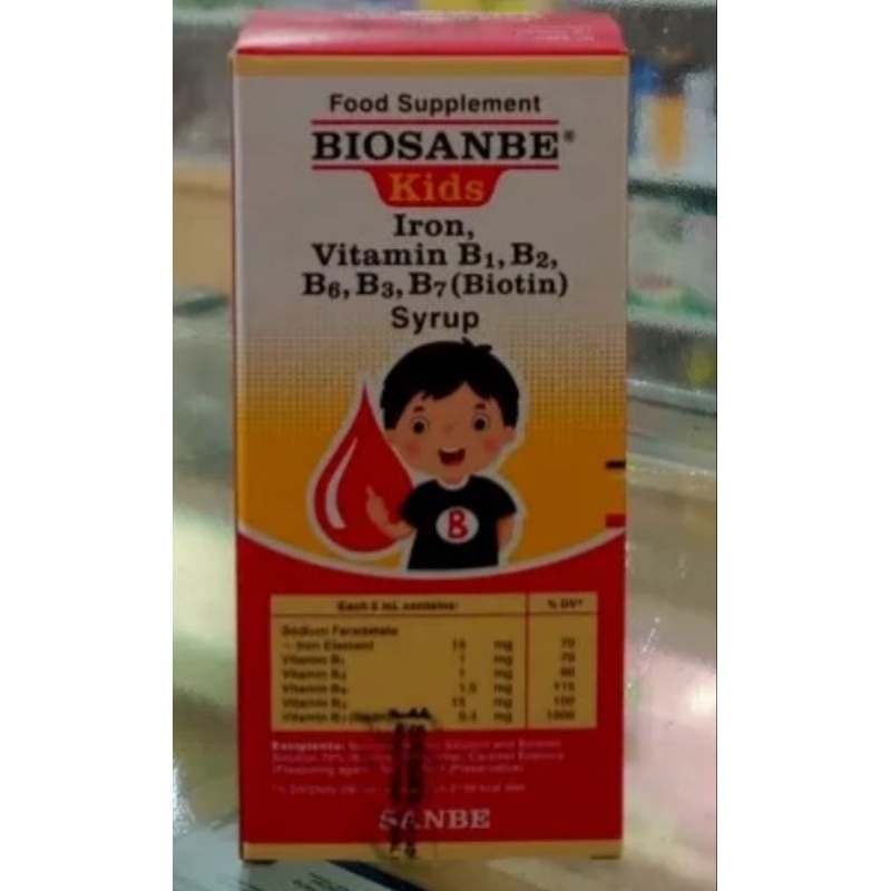 BIOSANBE KIDS 120 ML Memenuhi Kebutuhan Zat Besi dan Vitamin B Pada Anak