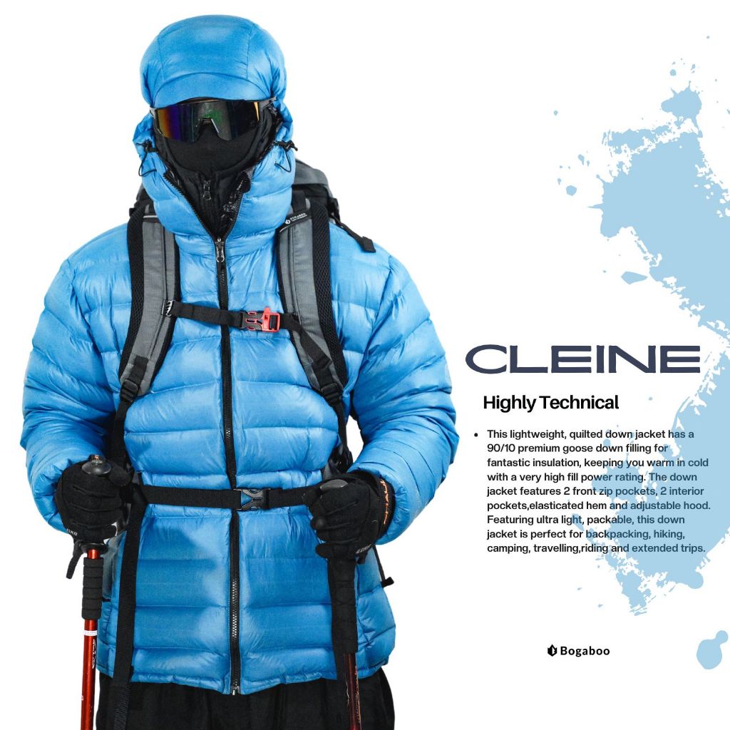 JAKET goose down BOGABOO ASLI BULU ANGSA 3 layer fill power 850 - jaket musim dingin  - jaket water 