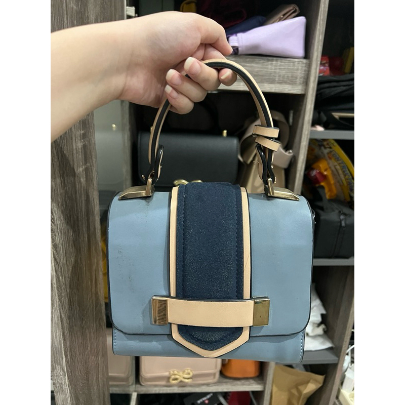 Preloved tas Zara baby blue