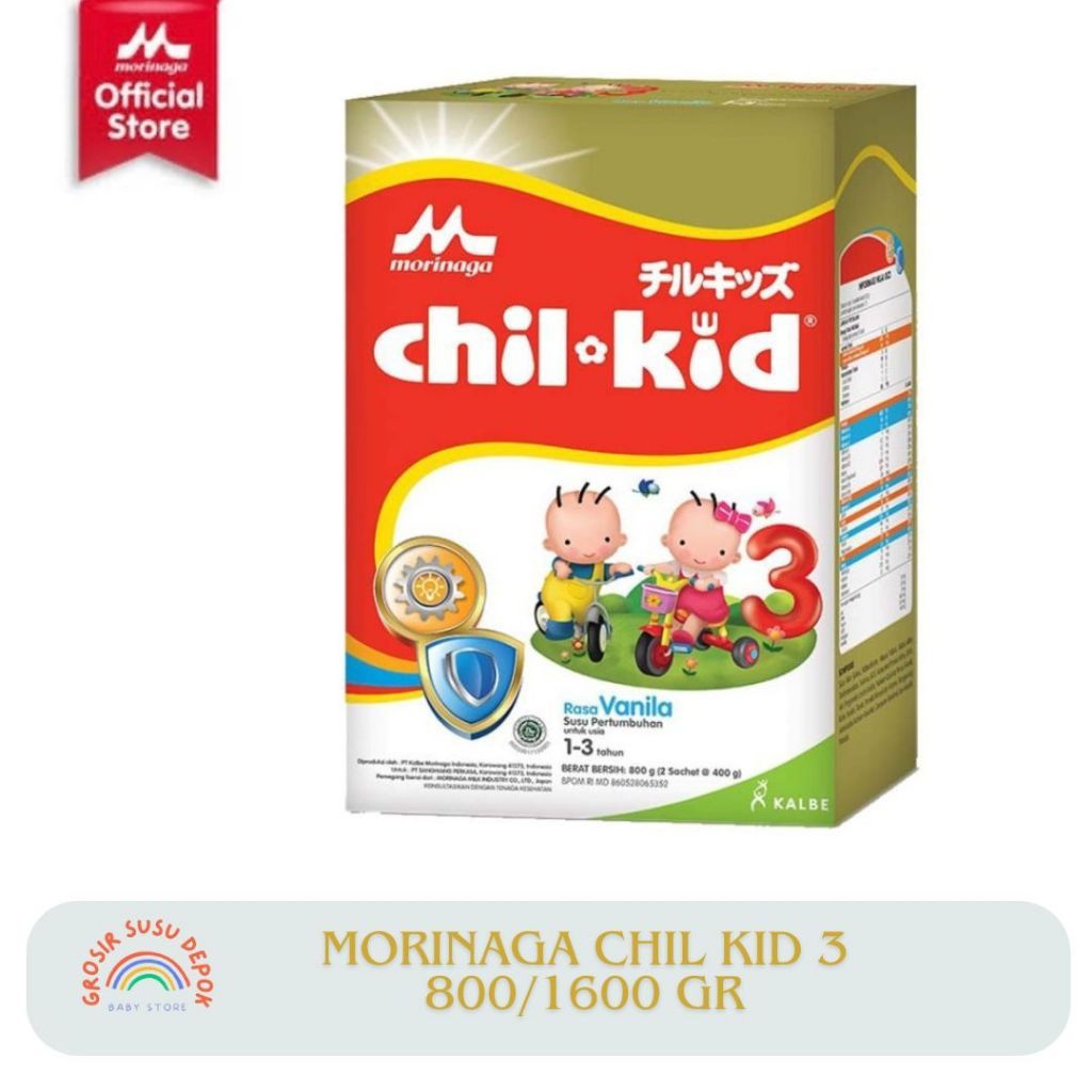 ChilKid 3 Vanila 800 Gr 1600 Gr - Susu Pertumbuhan Anak Morinaga