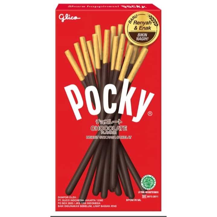 

Glico Pocky Chocolate 47g Pocky Stik Coklat 47g Pocky Cokelat Biscuit Stick 47 g Biskuit Stik