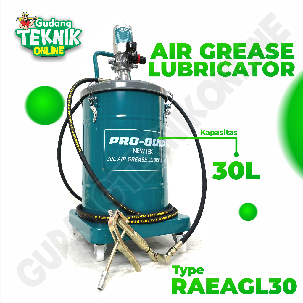 Air Grease Lubricator TOTAL PROQUIP 30L THT118302 RAEAGL30 / Pompa Angin Oli Grease Gris minyak Gemu