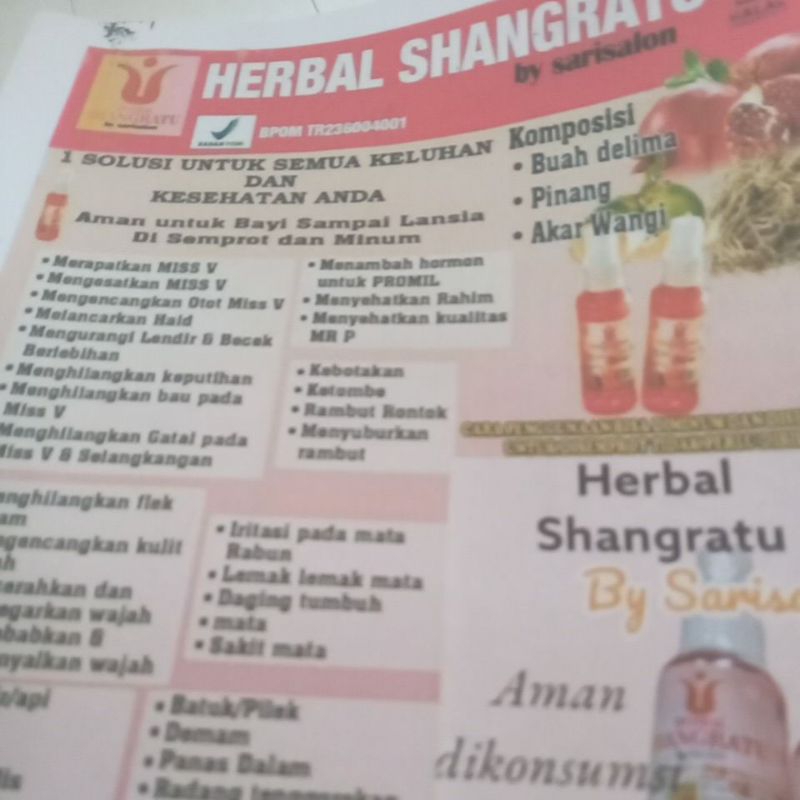 

HERBAL SHANGRATU BPOM.