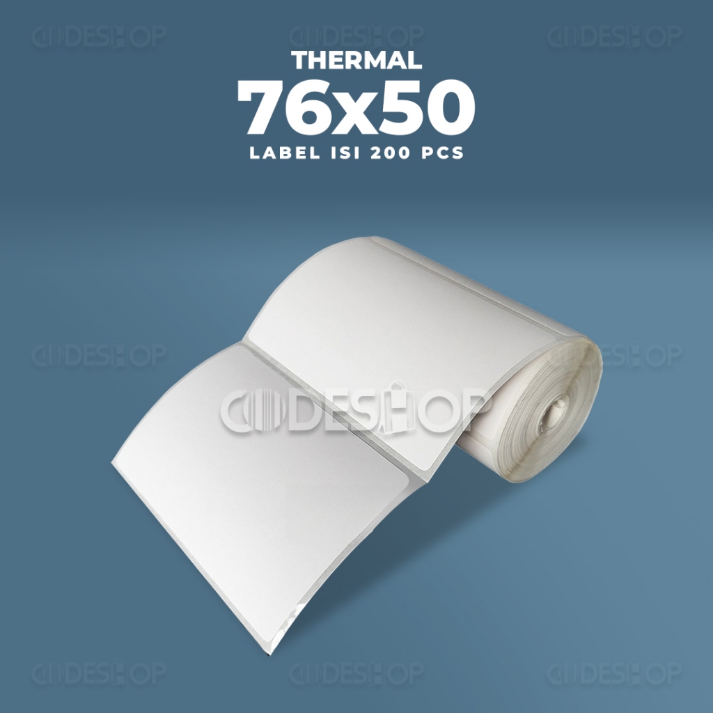 

Label Direct Thermal 76x50mm / 76x50 / 76 x 50 mm Isi 200 Pcs