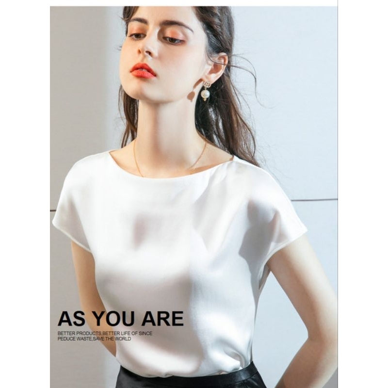 inner satin tanpa lengan sleeveless tank top satin tanktop blouse satin square jumbo kemeja satin ka