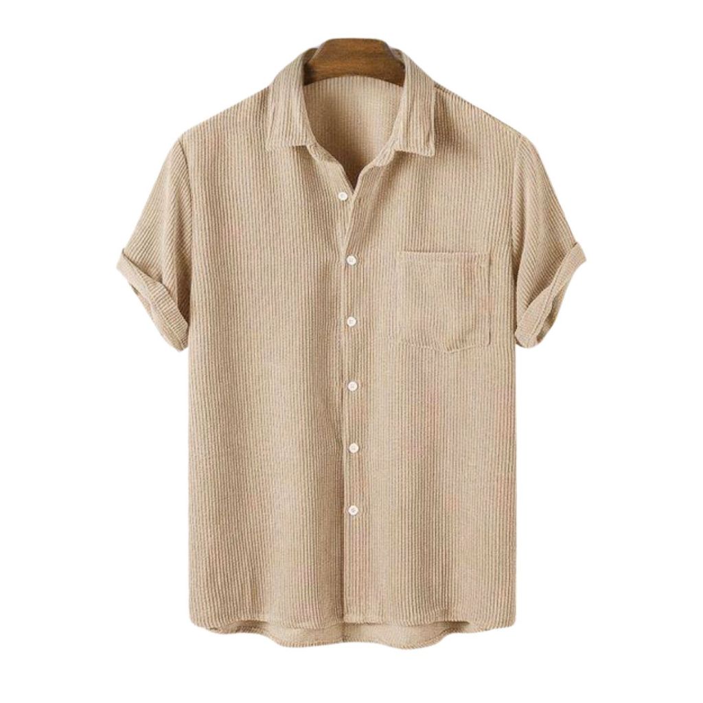 Kemeja Lengan Pendek Corduroy