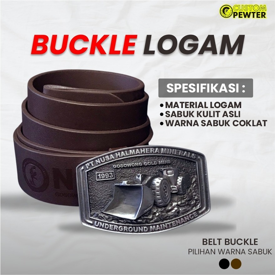 Buat Buckle Custom | Kepala Sabuk Tambang Custom | Gesper Custom