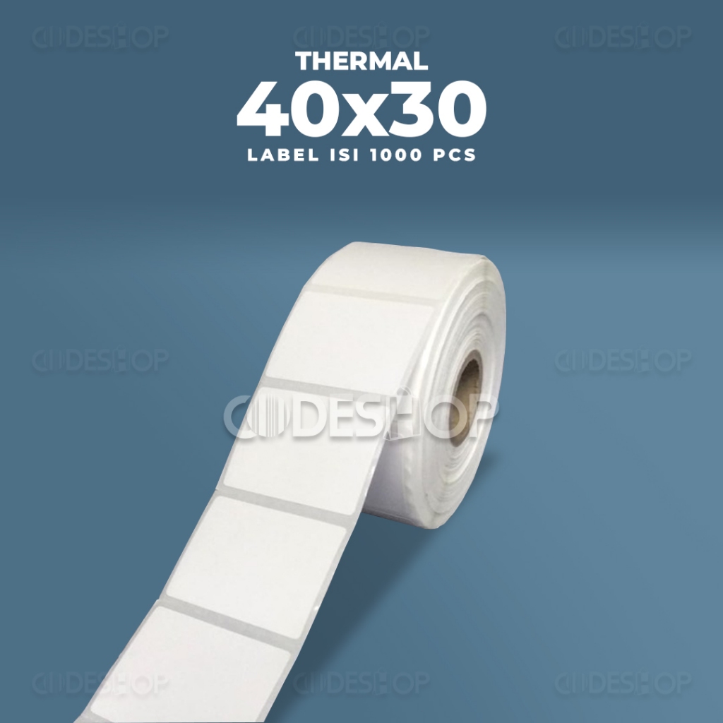 

Label Thermal 40x30mm 40x30 Stiker Barcode 40 x 30 mm Postek TSC Zebra