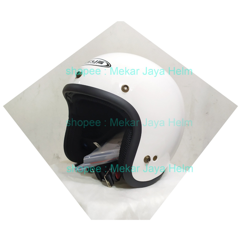 Helm ZEUS 385 ZS-385C PUTIH - WHITE METALIK