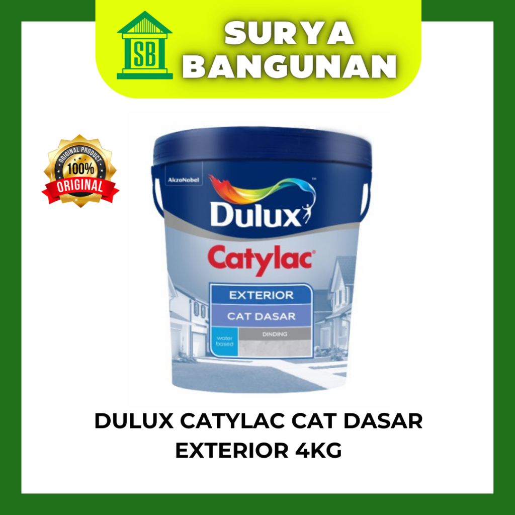 CAT DASAR TEMBOK 4KG/DULUX CATYLAC CAT DASAR EXTERIOR 4KG