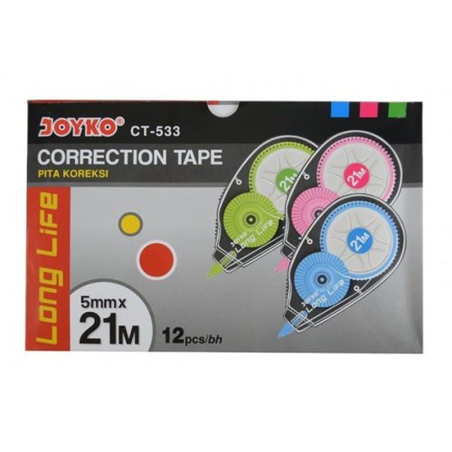 

[LUSIN] Tipex Correction Pen Tape Kertas - Joyko CT-533 MURAH