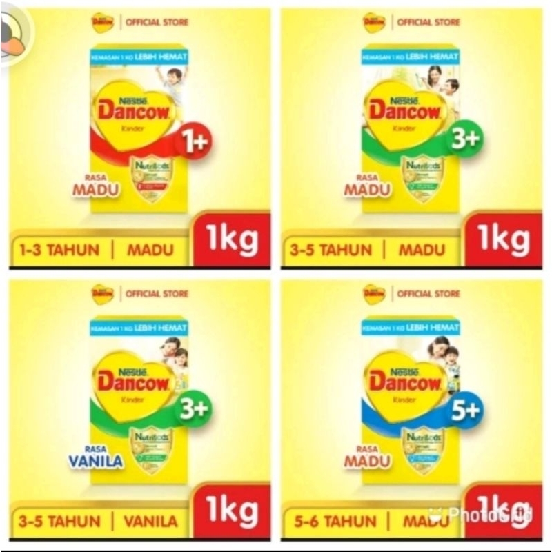 Susu Dancow 1+/3+/5+/1Kg/750G