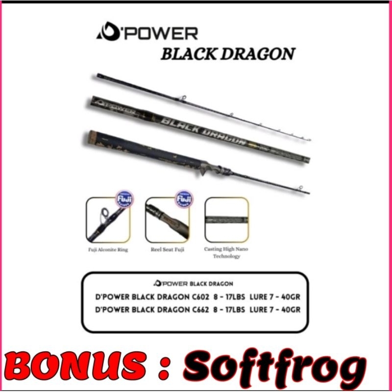 Joran BC D power black dragon full fuji bonus softfrog