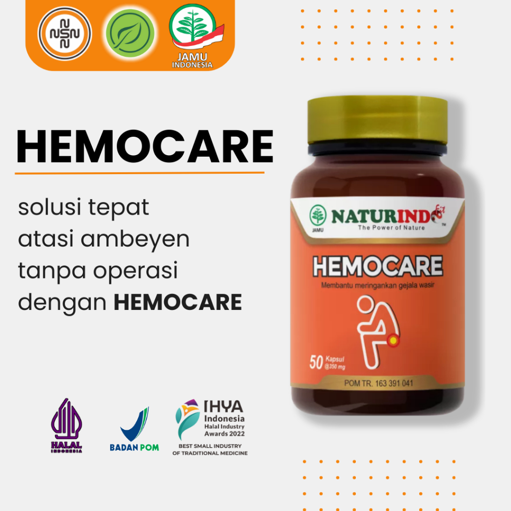 

HEMOCARE - Obat Herbal Alami Untuk Wasir Ambeyen