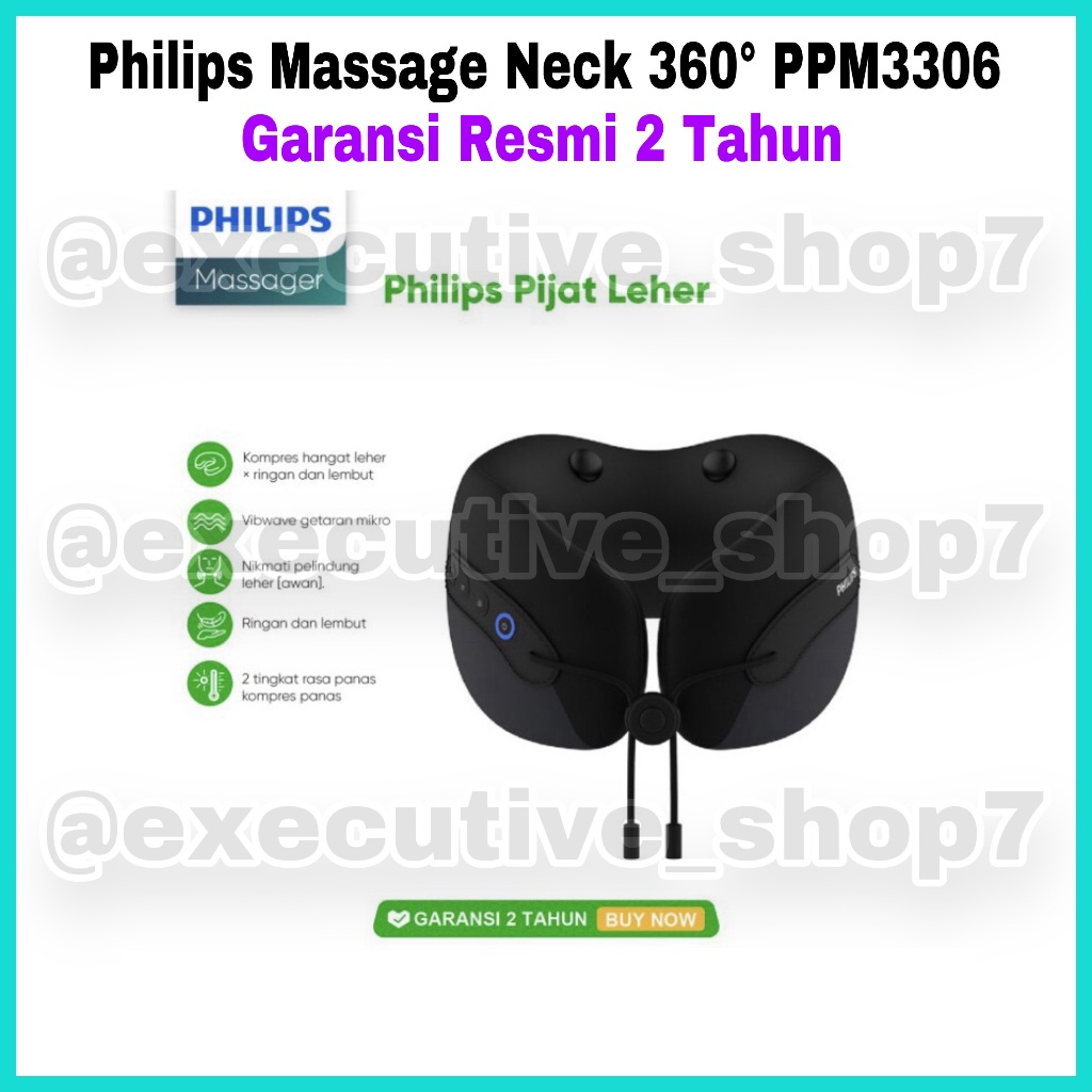 Philips Massage Neck 360° PPM3306 - Garansi Resmi 2 Tahun