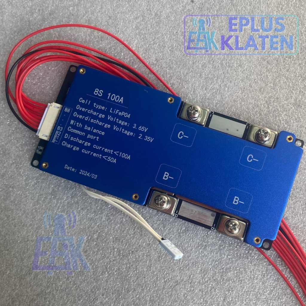 Chicorashop1 Bms 8S 100A 24V 3.6V 3.2V 100A Lifepo4 Battery Protector Proteksi Lithium B108