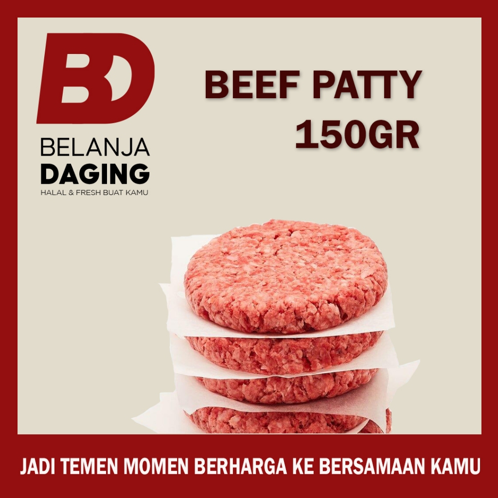 

patty burger/beef patty 150GR