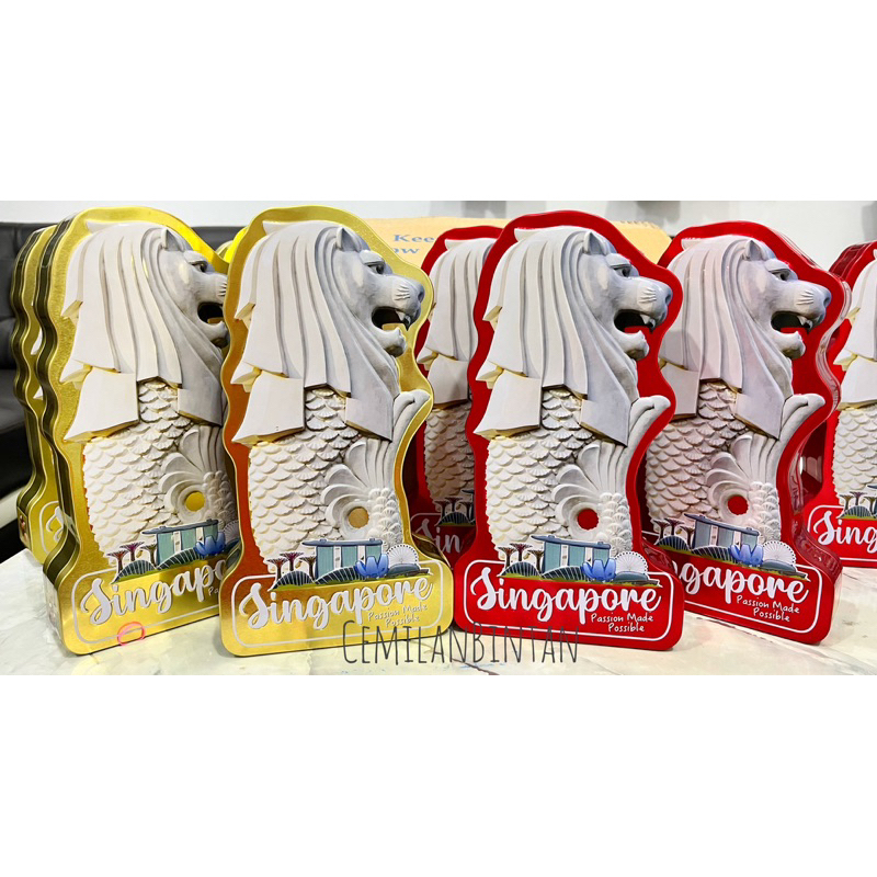 

CemilanBintan (Alessio ALM Merlion Singapore Kaleng 180gr) oleh-Oleh singapore
