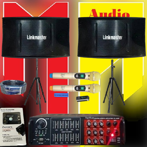 Paket Karaoke Sound System Speaker Linkmaster Karaoke Rumah