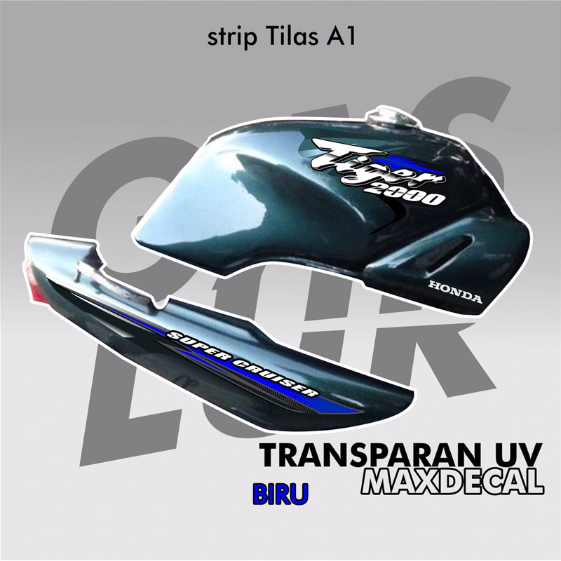 strip tiger 2000 striping transparan uv max decal