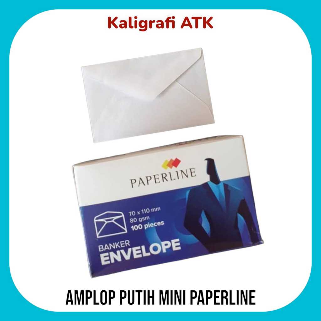 

Amplop putih polos mini 80gr paperline