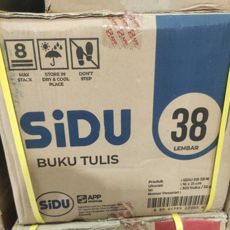 

buku tulis sidu 38 lembar rendom / pack