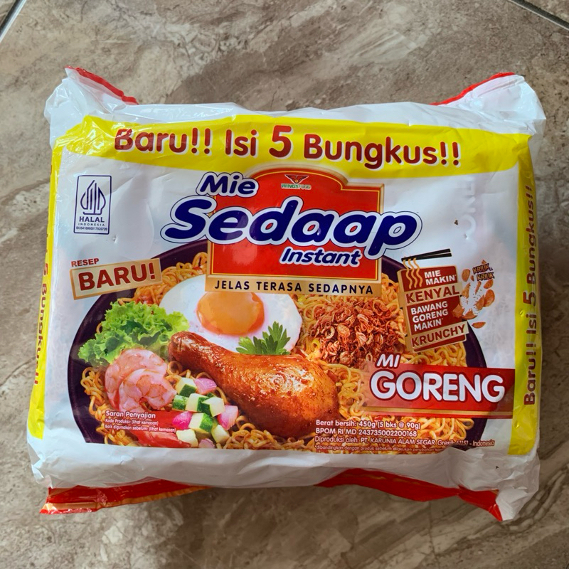 

Sedaap Mie Instan Goreng 5 x 75gr