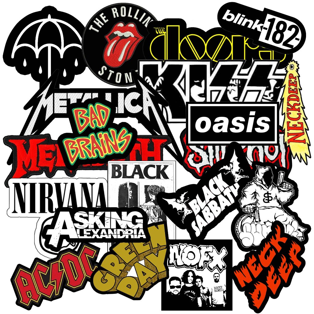 

50 STIKER BAND STIKER CUTTING STIKER ESTETIK STICKER AESTHETIC STIKER MURAH