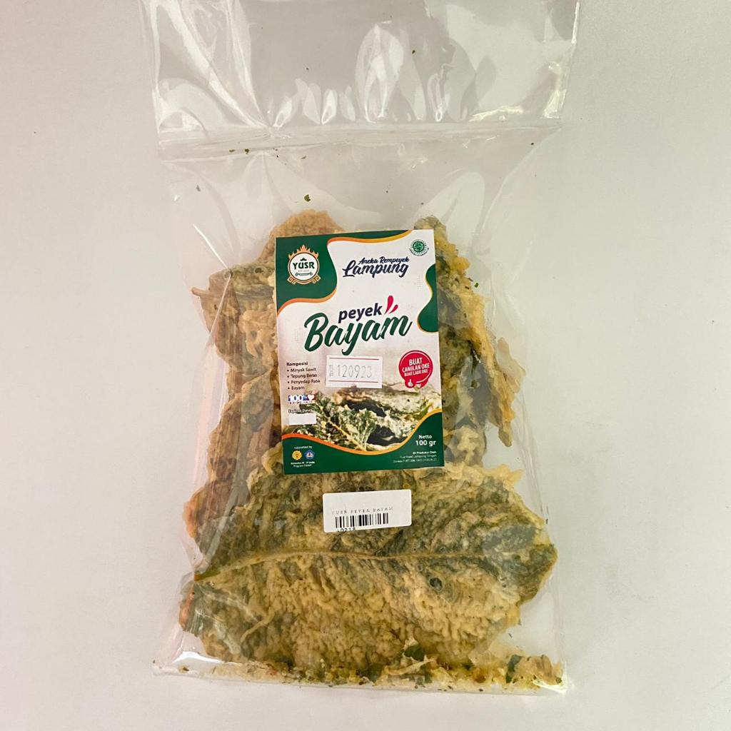 

Yusr Rempeyek Bayam peyek sayur tepung 100 gram