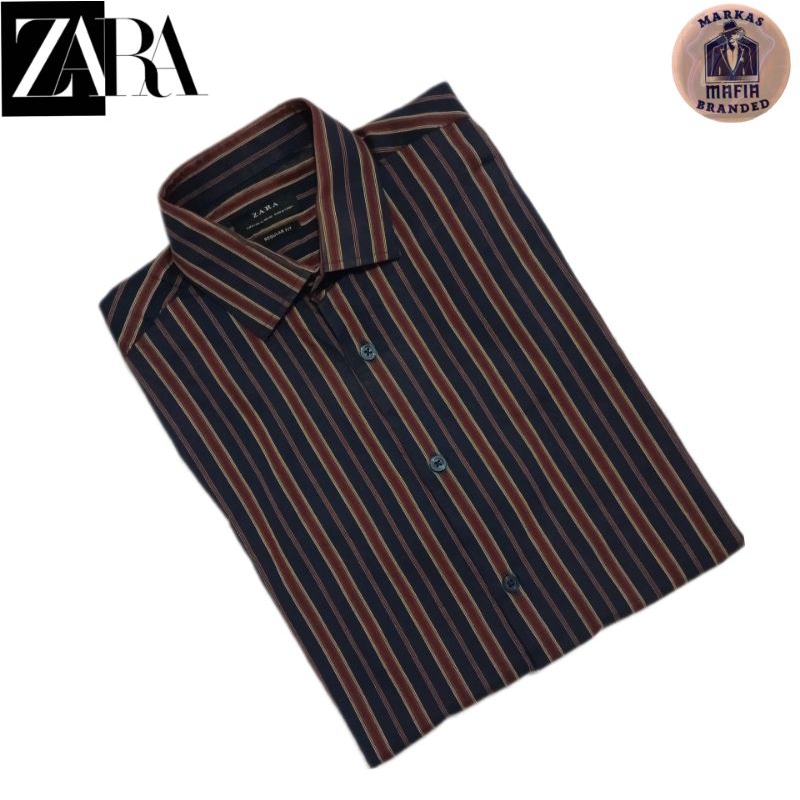 kemeja pria zara ab01 | kemeja casual | kemeja motif