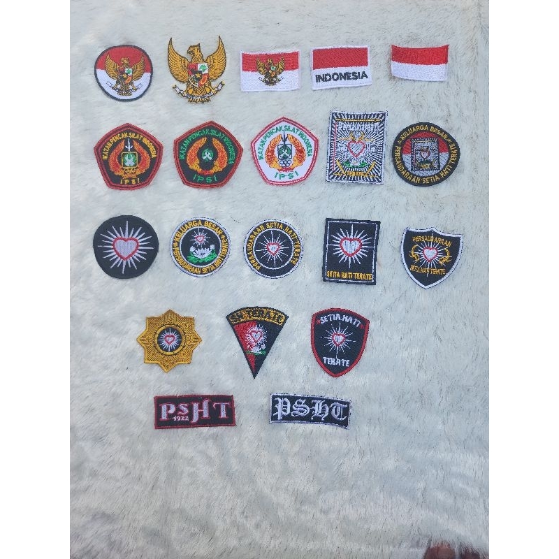 Bet Bordir PSHT /Badge Silat SH Terate /badge IPSI /bet dada psht