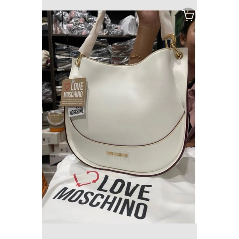 Tas Wanita Love Moschino Bag Original black & White