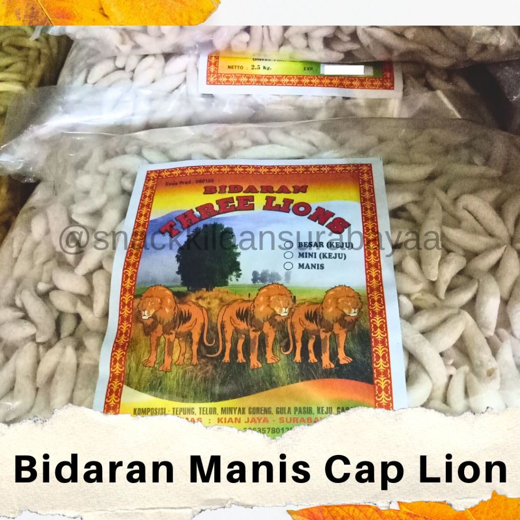 

Bidaran Manis Cap Lion 1 BALL ( 2,5 KG )/ Telur Gabus Manis/ Snack Kiloan Murah/ Cemilan Jajan Enak/ MAK E DOR