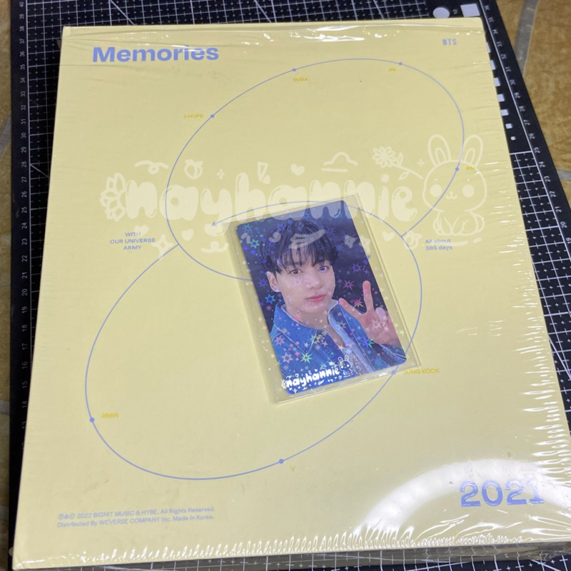 BTS Memories 2021 DIGITAL CODE photocard pc jungkook jk dv