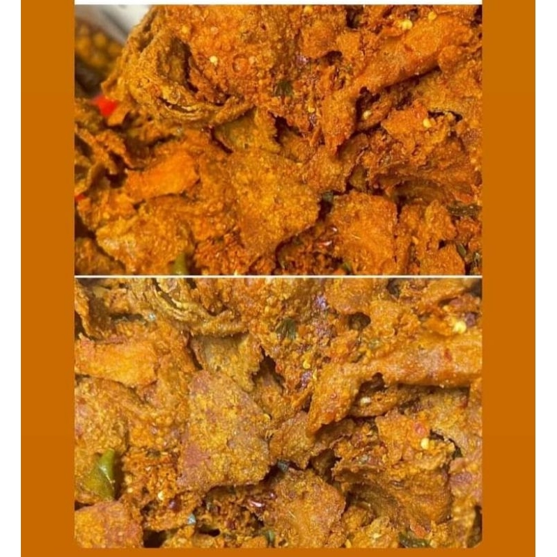 

kulit ayam crispy / kulit ayam pedas