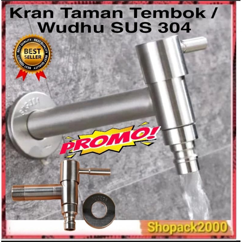 SUS304 Krain Air Tembok Premium Untuk Kran Taman,kran Kamar Mandi,Kran Cuci Piring Dapur Otomatis