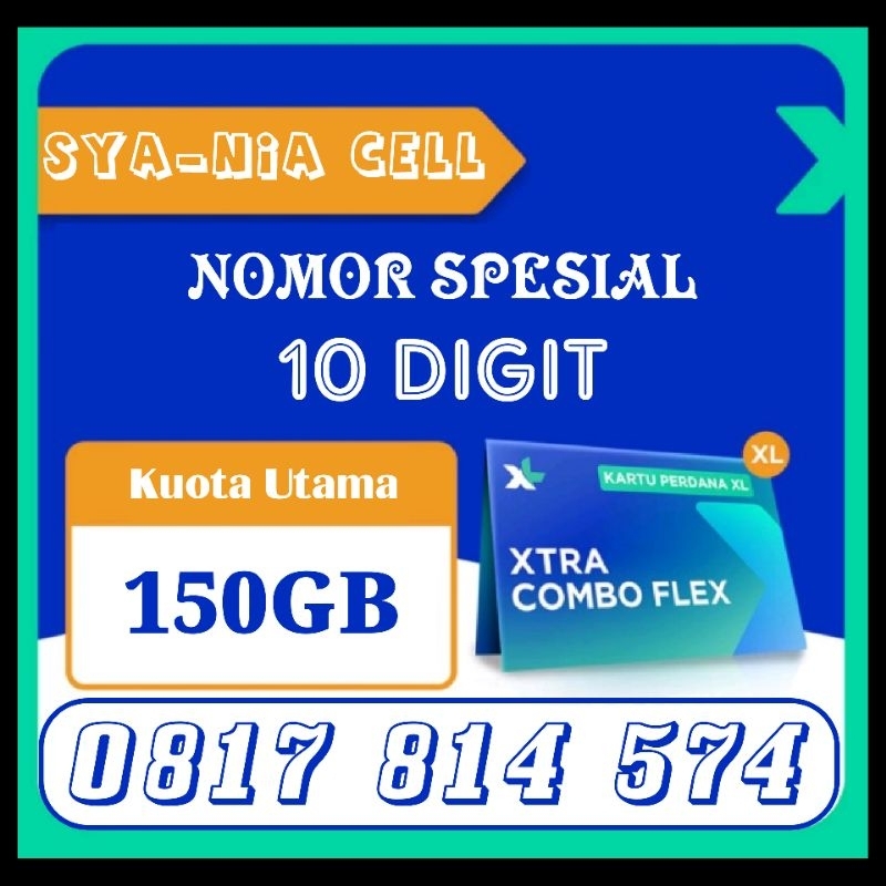 KARTU PERDANA PRABAYAR XL 10 DIGIT TANPA KUOTA