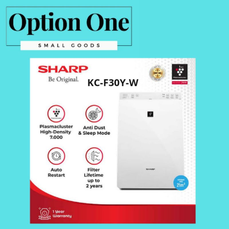 Sharp Air Purifier+ Humidifier KC-F30Y-W