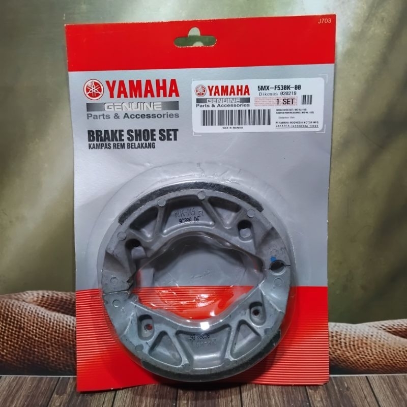 kampas rem belakang kampas rem tromol yamaha mio sporty mio j fino mio smile  nouvo mio soul
