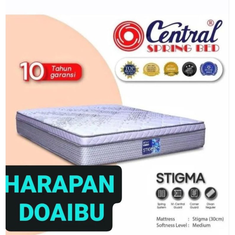 kasur central stigma springbed central stigma kasur central pillowtop
