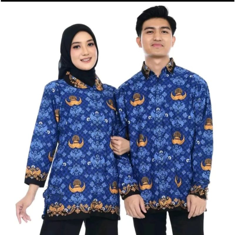 SERAGAM KORPRI PRIA WANITA TERBARU FULL FURING KRAH HITAM KAIN STANDAR KUALITAS TERBAIK