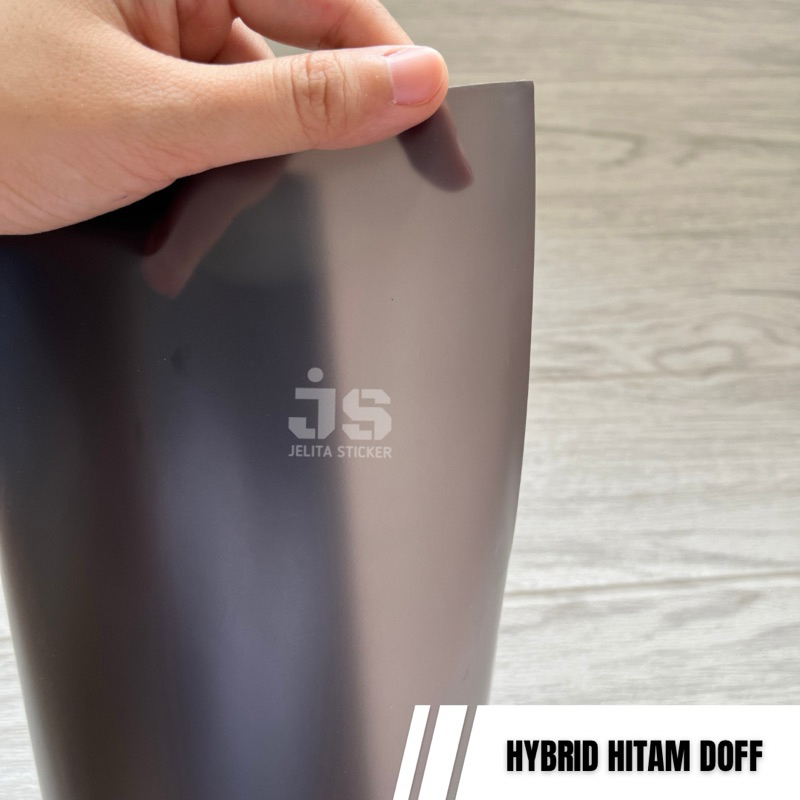[ ROLL ] Hybrid Sticker Lampu Hitam Transparan Doff / Stiker Headlamp Transparan Hitam Matte / Stike