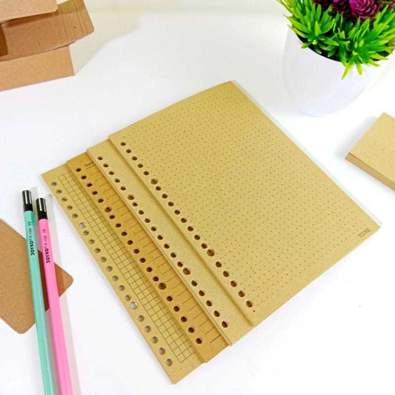 

Loose Leaf Isi Kertas File Binder brownpaper tebal