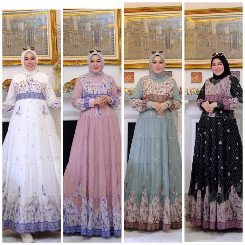 Aghnia dress set scarf